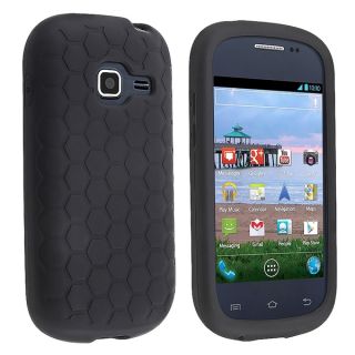 INSTEN Black Soft Silicone Skin Phone Case Cover for Samsung Galaxy