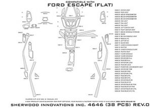 2013 Ford Escape Wood Dash Kits   Sherwood Innovations 4646 AD   Sherwood Innovations Dash Kits