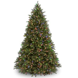 Jersey Fraser Fir 7.5 Green Artificial Christmas Tree with 1250 Multi