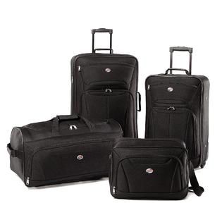 American Tourister Fieldbrook II 4pc Set (Black)   Home   Luggage