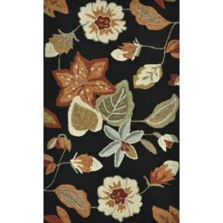 Loloi Rugs Summerton Life Style Collection Black/Rust 2 ft. 3 in. x 3 ft. 9 in. Accent Rug SUMRSSC19BLRU2339