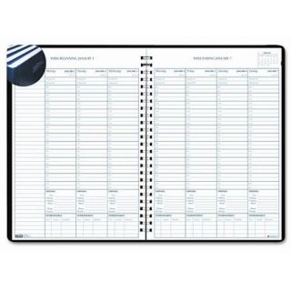 HOUSE OF DOOLITTLE Weekly Planner with Expense Log, 8 1/2 x 11, Blue, 2014