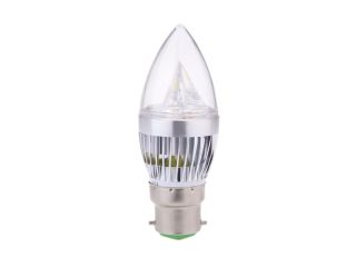 B22 6W LED Candle Light Bulb Chandelier Lamp Spotlight High Power AC85 265V
