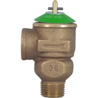 Cash Acme 1/2 in. Brass Male Inlet x 1/2 in. Female Outlet Brass FWOL Pressure Relief Valve 22864 0075
