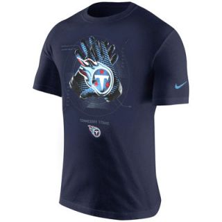 Tennessee Titans Nike Team Glove T shirt   Navy Blue