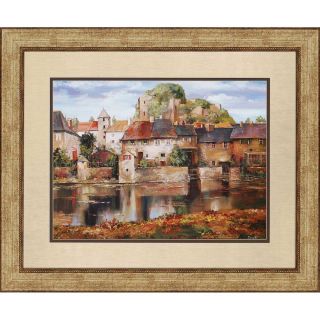 Paragon European Village Reflection by Duvall Framed Painting Print