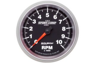 AutoMeter 3697   Range 0   10,000 RPM 3 3/8"   In Dash Mount Tachometer   Gauges