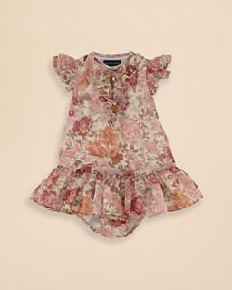 Ralph Lauren Childrenswear Infant Girls' Floral Chiffon Dress   Sizes 9 24 Months