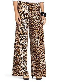 Lauren Ralph Lauren Picka Leopard Print Wide Leg Pants