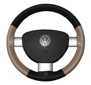 2015, 2016 Buick Regal Leather Steering Wheel Covers   Wheelskins Black/Sand 14 3/4 X 4 1/8   Wheelskins EuroTone Leather Steering Wheel Covers
