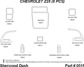 1997 2002 Chevy Camaro Wood Dash Kits   Sherwood Innovations 0511 CF   Sherwood Innovations Dash Kits