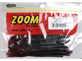 Zoom Soft Plastic Fishing Bait 009 021 Super Salt+ 9" Magnum II Worm Red Bug