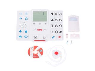 KKMOON Wireless GSM SMS Home Security Alarm System with LCD Screen SOS for Elderly Care Android Phone Control T2