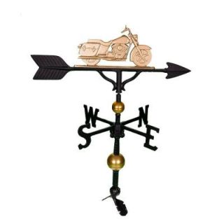 Montague Metal Products 32 in. Deluxe Gold Motorcycle Weathervane WV 318 GB