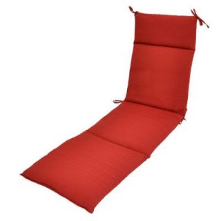 Hampton Bay Geranium Textured Outdoor Chaise Lounge Cushion 7407 01220600