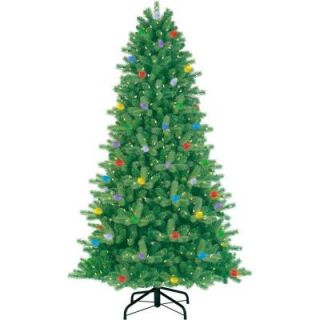 GE iTwinkle 7.5 ft. Just Cut Fraser Artificial Christmas Tree with Speaker 00681