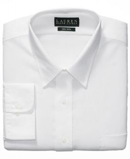 Lauren Ralph Lauren Non Iron White Solid Dress Shirt   Dress Shirts