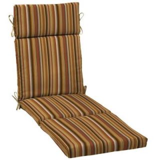 Hampton Bay Rustic Stripe Outdoor Chaise Lounge Cushion AC18853X 9D1