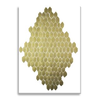 Wildon Home ® Golden Honeycomb by Kate Roebuck Graphic Art on Canvas