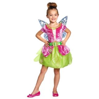 Disguise Costumes Girls Tinker Bell and The Pirate Fairy Pirate Tink Kids Costume, 7 8, Green/Pink