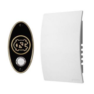 NuTone College Pride University of North Carolina Wired/Wireless Door Chime Mechanism and Pushbutton Kit   Antique Brass CP1NCAB