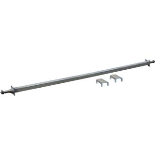 Ultra-Tow 3500-Lb. Capacity Spring Trailer Axle with Adjustable Spring Mounts — 89in. Hubface, 73 1/2in.–77 1/2in. Spring Center, 94 1/4in.L, Straight  Galvanized Trailer Springs