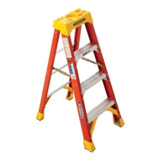 Werner® 4Ft Type IA Fiberglass Stepladder (6204)   Step Ladders