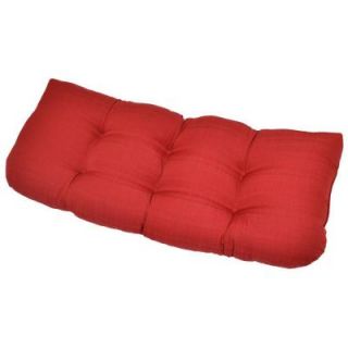 Hampton Bay Geranium Textured Tufted Outdoor Bench Cushion 7426 01220600