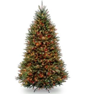 National Tree Pre Lit 6 1/2' Dunhill Fir Hinged Artificial Christmas Tree with 650 Multi Lights