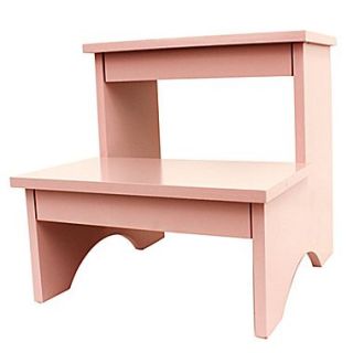 Decor Therapy 2 Step Manufactured Wood Step Stool; Soft Pink