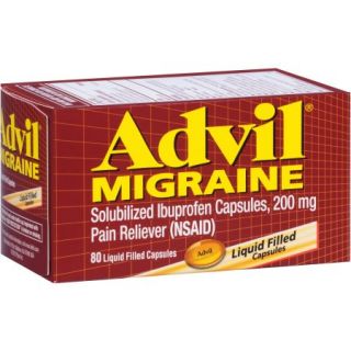 Advil Migraine Pain Reliever (Ibuprofen) 200 mg 80 count