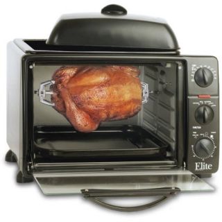 Maxi Matic Elite Cuisine 6 Slice Extra Large Toaster Oven Broiler with Rotisserie