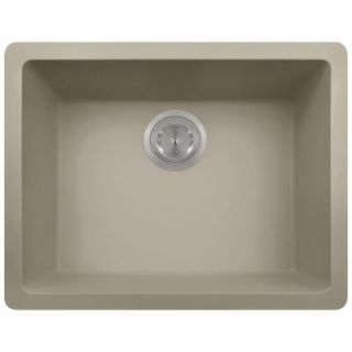 Polaris Sinks Undermount Granite 22 in. Single Bowl Kitchen Sink in Slate P808 Slate