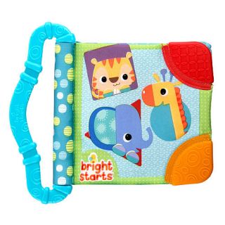 Bright Starts Teethe and Read Elephant/Tiger/Giraffee   Blue    Kids II