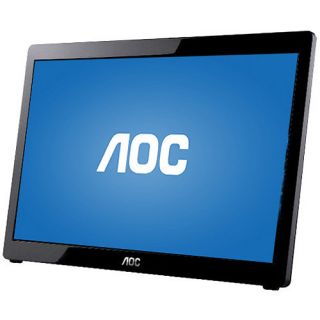 AOC 16" USB Powered Portable LED Monitor, Glossy Black (E1649FWU)