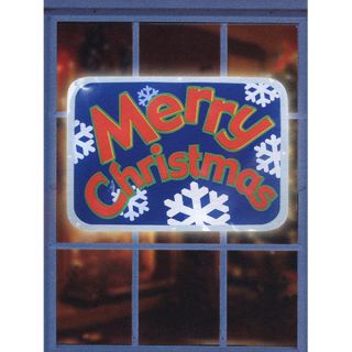 16 Battery Operated Lighted Merry Christmas Light Show Sign Christmas