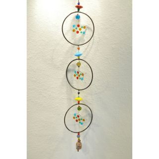 Triple Glass Fish Hand Blown Glass Wind Chime (India)  