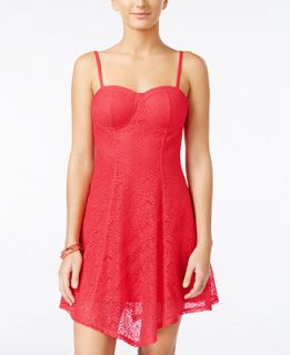 Material Girl Juniors Lace A Line Dress, Only at   Juniors