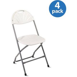 Office Star Work Smart Fan Back Folding Chairs, Set of 4