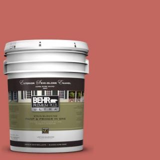 BEHR Premium Plus Ultra Home Decorators Collection 5 gal. #HDC CL 10 Tapestry Red Semi Gloss Enamel Exterior Paint 585305