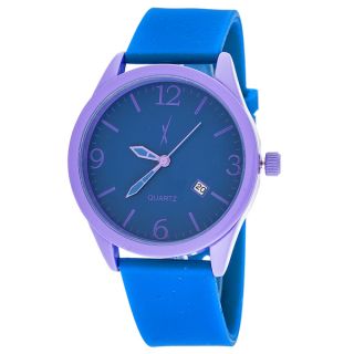 Xtreme Mens Navy Blue Rubber Strap Classic Purple Watch   17077223