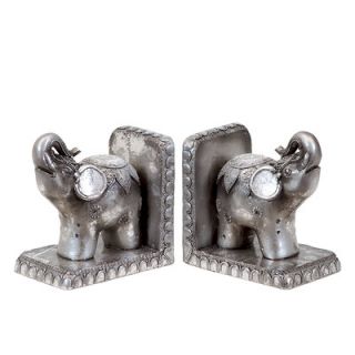 Urban Trends Resin Elephant Bookend (Set of 2)
