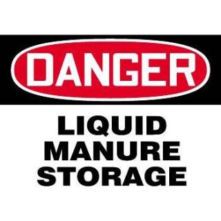 "Danger   Liquid Manure Storage" Warning Sign