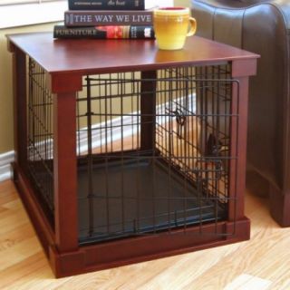 Merry Products End Table Pet Crate with Cage Cover
