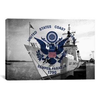 iCanvas Coast Guard Flag, Coast Guard Cutter Dallas Graphic Art on Canvas