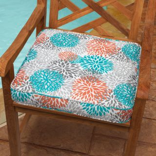 Tropic Bloom 19 inch Indoor/ Outdoor Corded Chair Cushion   15920529