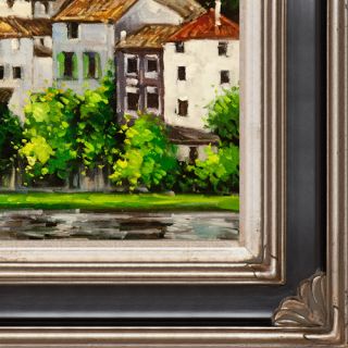 Church in Cassone (Landscape with Cypress) Canvas Art by Tori Home