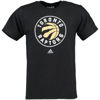 Toronto Raptors adidas Primary Logo T Shirt   Black