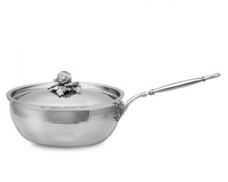 Ruffoni Opus Prima Hammered Stainless Steel Chef’s Pan