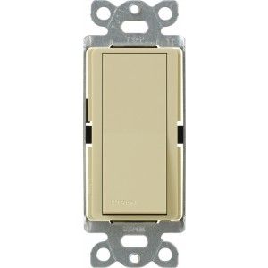 Lutron CA 3PSNL IV Light Switch, Claro Switch with Locator Light, 3 Way   Ivory